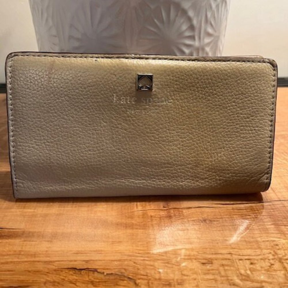 Kate Spade Tan Bi-Fold Wallet